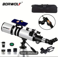 Telescopio Refractor BORWOLF 80/500