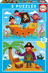 Rompecabezas Piratas 2 En 1